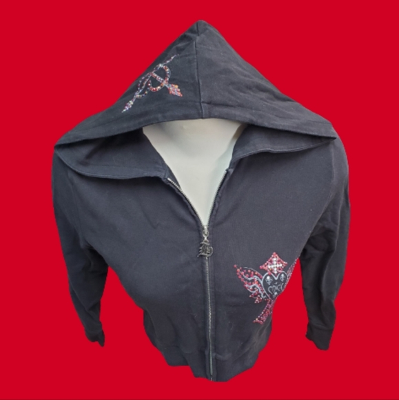 Chick by Nicky Hilton Bejeweled Cropped Sweater - Picture 2 of 5